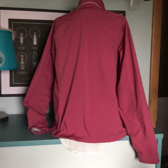L.L. Bean Jacket XL Women Pink Nylon Full Zip - Picture 5 of 13